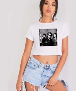 Vintage Red House Painters Crop Top Shirt