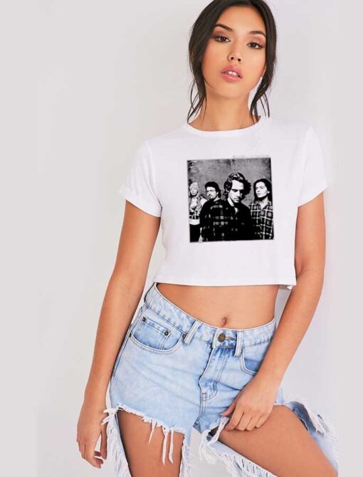 Vintage Red House Painters Crop Top Shirt