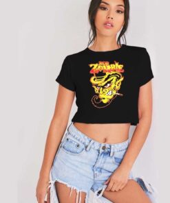 Vintage Rob Zombie Band Logo Crop Top Shirt