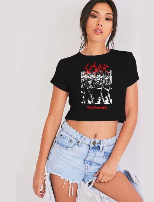 Vintage Slayer War Ensemble Crop Top Shirt