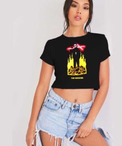 Vintage The Weeknd Star Boy Crop Top Shirt