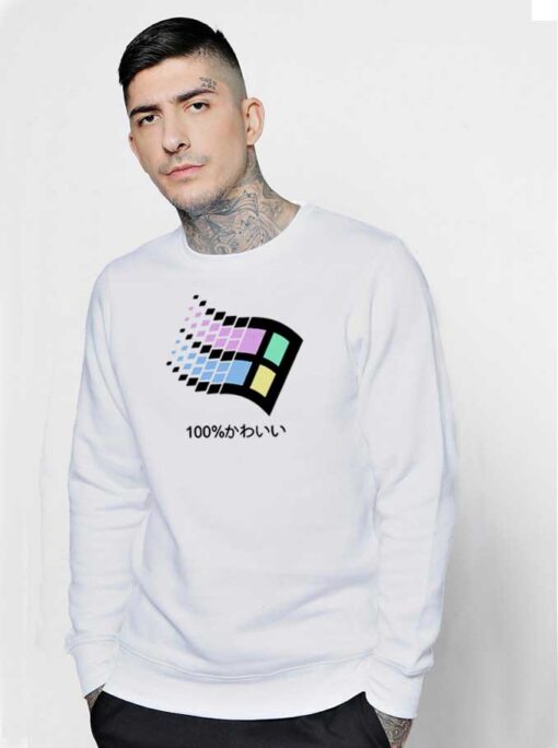 Windows Classic 100 Percent Japanese Sweatshirt