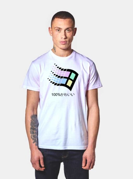 Windows Classic 100 Percent Japanese T Shirt