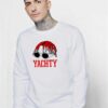 Yachty Glasses Dreadlock Hair Sweatshirt