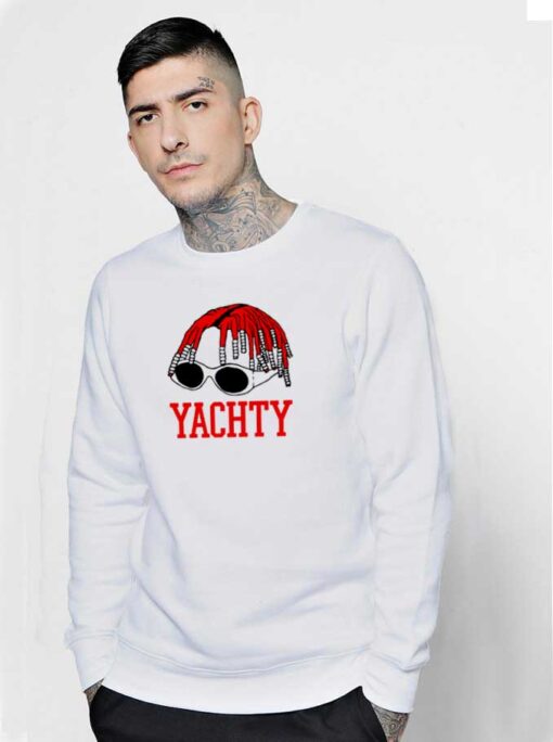 Yachty Glasses Dreadlock Hair Sweatshirt