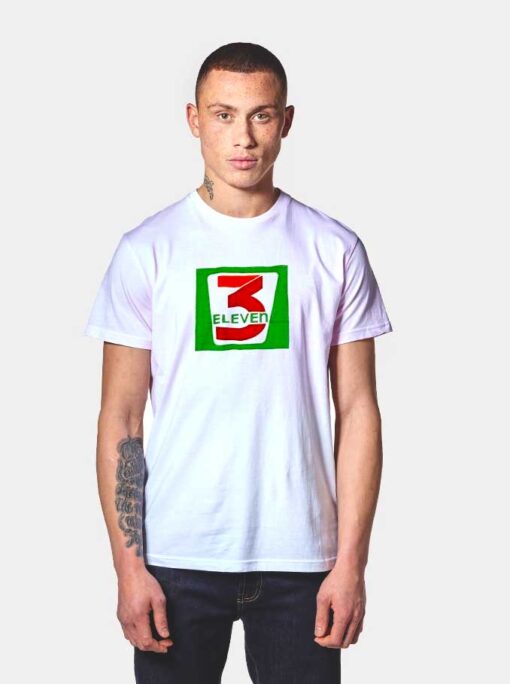 3 Eleven Logo 7 11 Inspired Parody T Shirt