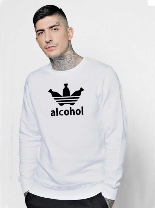 Adidas Parody Alcohol Bottle Inspired Sweatshirt