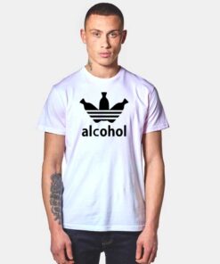 Adidas Parody Alcohol Bottle Inspired T Shirt