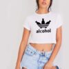 Adidas Parody Alcohol Bottle Inspired Crop Top Shirt