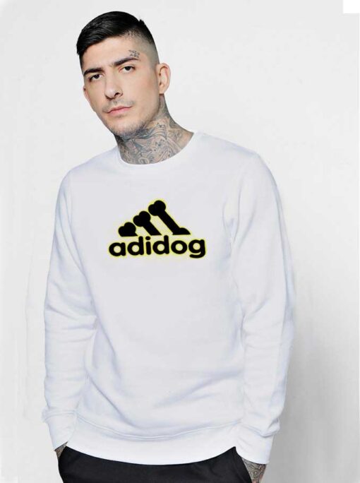 Adidog Parody Dog Bones Logo Sweatshirt