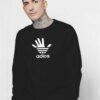 Adios Hand Sign Adidas Inspired Sweatshirt