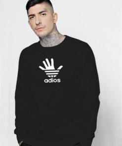 Adios Hand Sign Adidas Inspired Sweatshirt