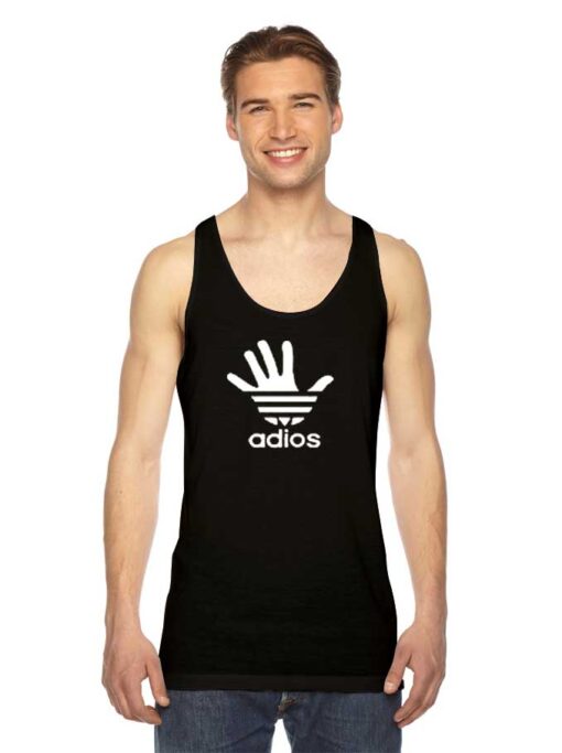 Adios Hand Sign Adidas Inspired Tank Top