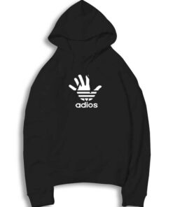 Adios Hand Sign Adidas Inspired Hoodie