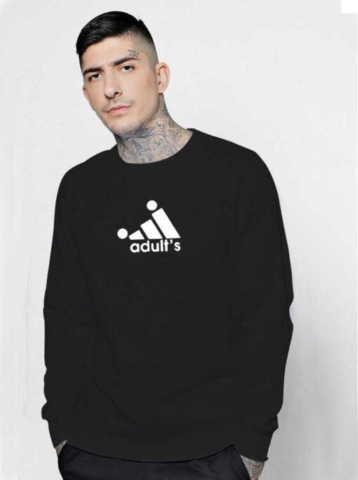 Adults Inspired Adidas Logo Parody Sweatshirt