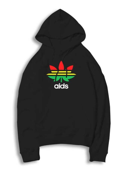 Aids Reggae Marijuana Adidas Parody Hoodie