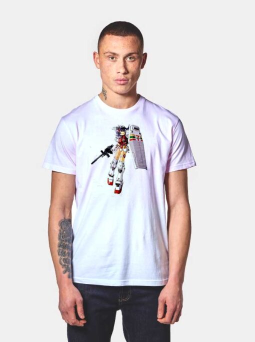 Anime Girl 7 Eleven Gundam Robot T Shirt