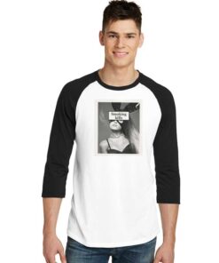 Ariana Grande Smoking Kills Bunny Girl Raglan Tee