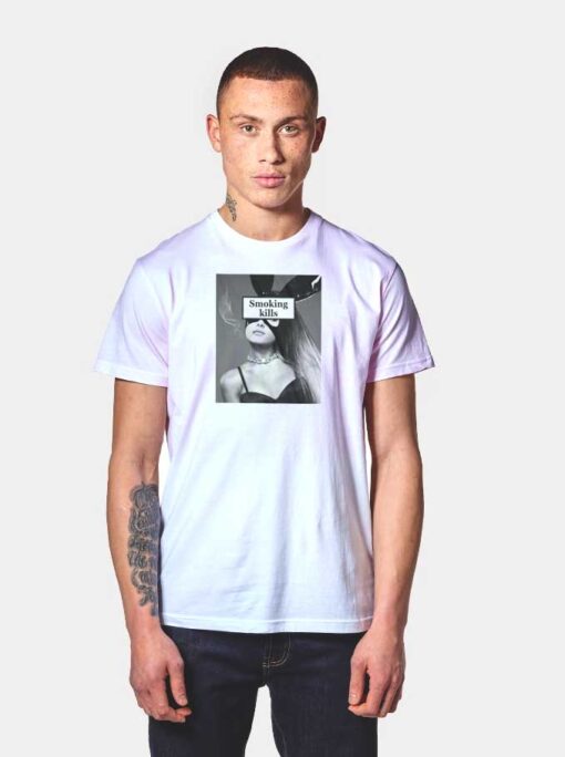 Ariana Grande Smoking Kills Bunny Girl T Shirt