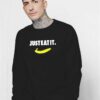 Banana Art Just Eat It Nike Inspired Sweatshirt