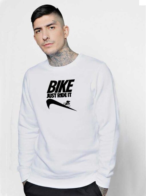 Bike Just Ride It Nike Logo Downhill Sweatshirt