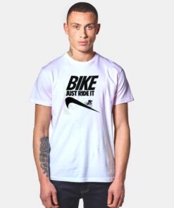 Bike Just Ride It Nike Logo Downhill T Shirt