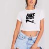 Bike Just Ride It Nike Logo Downhill Crop Top Shirt