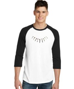 Black Panther Signature Spiked Necklace Raglan Tee