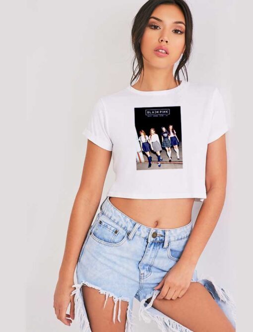 Black Pink Jisoo Jennie Rose Lisa Photo Crop Top Shirt