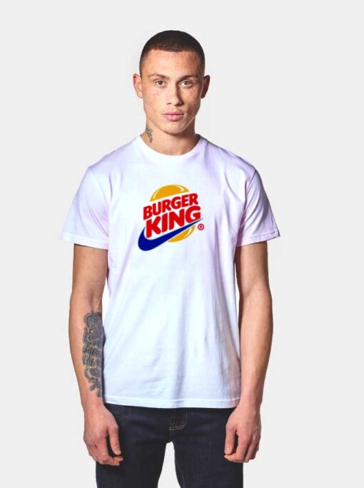 Burger King Fast Food Nike Mashup T Shirt