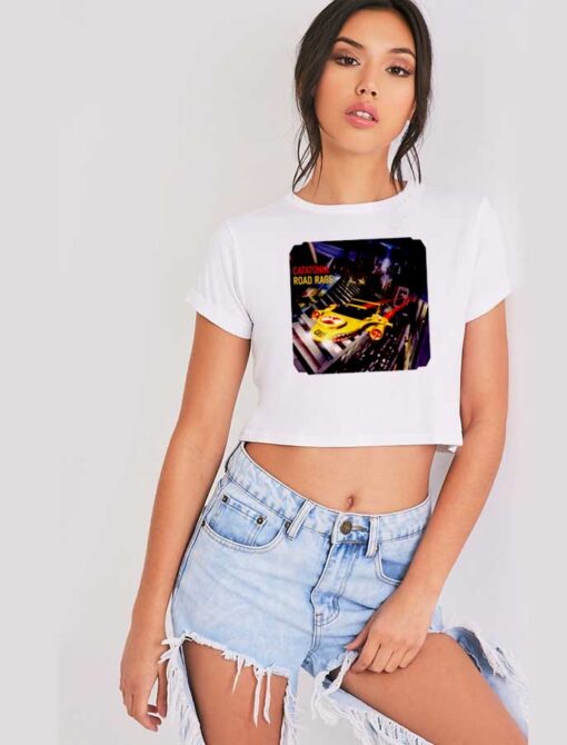 Catatonia Road Rage Band Futuristic Crop Top Shirt