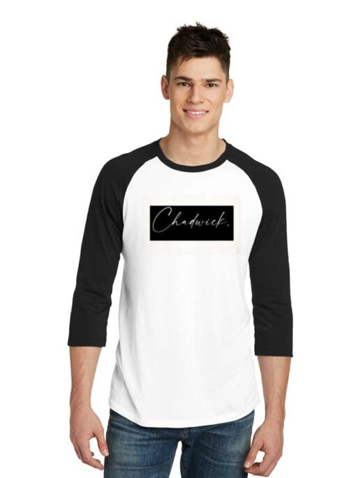 Chadwick Name Hand Signature Raglan Tee