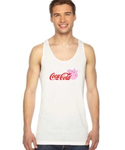 Coca-Cola Peppa Pig Head Mashup Tank Top