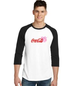 Coca-Cola Peppa Pig Head Mashup Raglan Tee