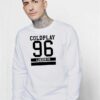 Coldplay 96 London UK Logo Band Sweatshirt