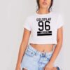 Coldplay 96 London UK Logo Band Crop Top Shirt