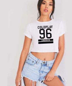 Coldplay 96 London UK Logo Band Crop Top Shirt