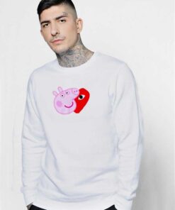 Comme Des Garcons Play X Peppa Pig Mashup Sweatshirt