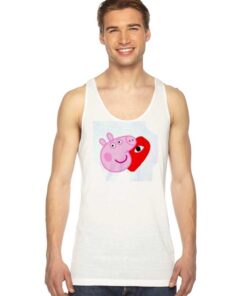 Comme Des Garcons Play X Peppa Pig Mashup Tank Top