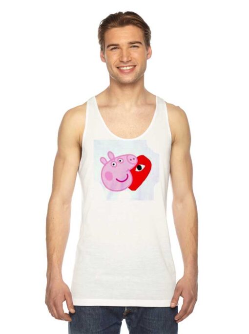 Comme Des Garcons Play X Peppa Pig Mashup Tank Top