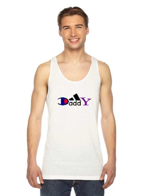 Daddy Addidas X Champion Parody Tank Top