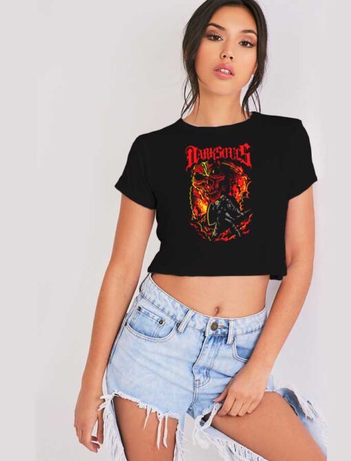 Dark Souls Metal Knight Crop Top Shirt