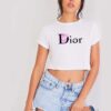 Dior Parody X Peppa Pig Family Crop Top Shirt