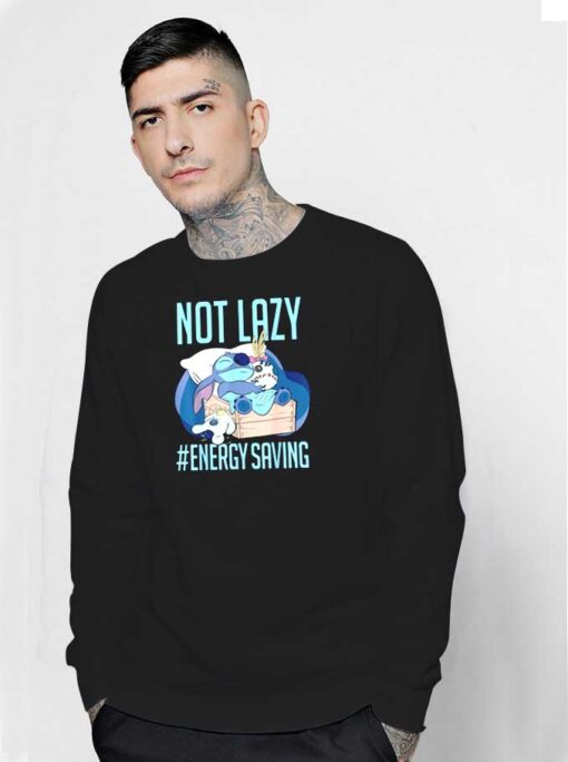 Disney Lilo & Stitch Not Lazy Energy Saving Sweatshirt