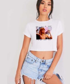 Elvira Hancock Movie Scarface Don't Call Me Baby Crop Top Shirt