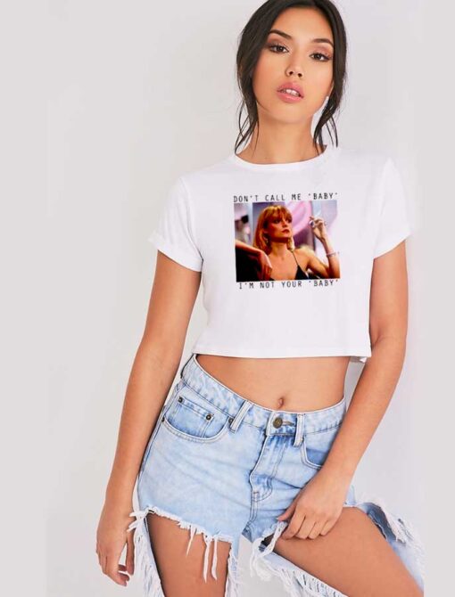 Elvira Hancock Movie Scarface Don't Call Me Baby Crop Top Shirt