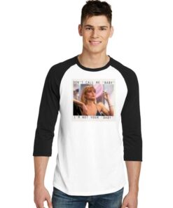 Elvira Hancock Movie Scarface Don't Call Me Baby Raglan Tee