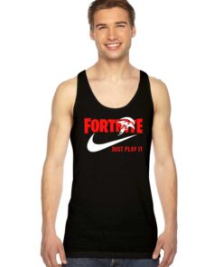 Fortnite Just Play It Nike Parody Tank Top