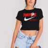 Fortnite Just Play It Nike Parody Crop Top Shirt