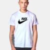 Fuck Nike Parody Middle Finger T Shirt